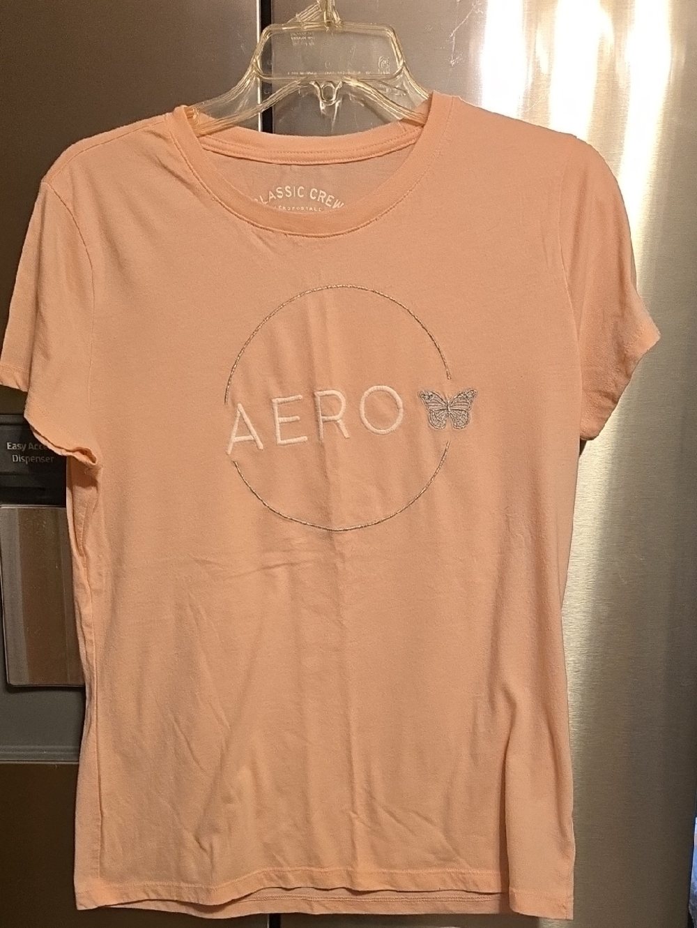 Aero Classic Crew Peach Graphic Tee -